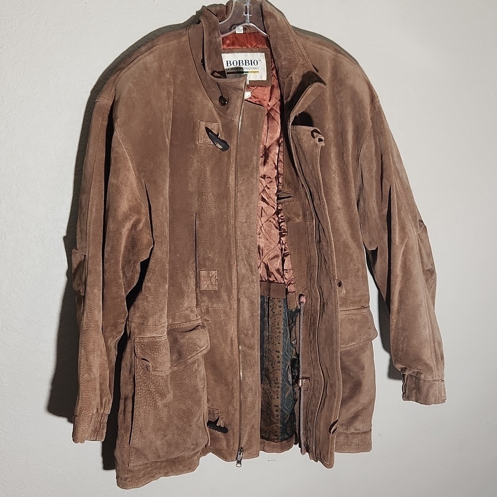 Bobbio La Moda Mens Jacket Size XL Leather Vintage